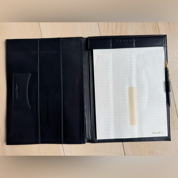 Stuart Kern America Leather Legal Pad Portfolio with pad and pen - Picture 4 of 7